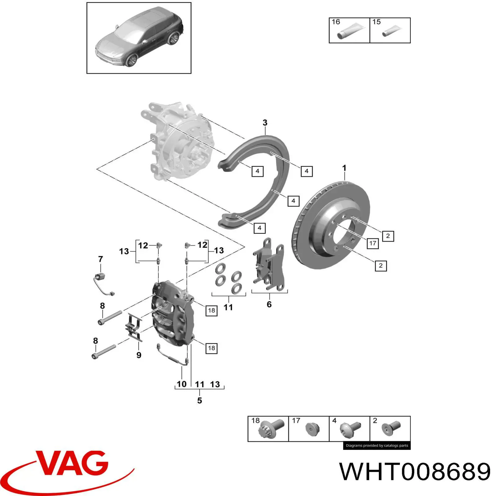  VAG WHT008689 ціна, від 1.42 USD