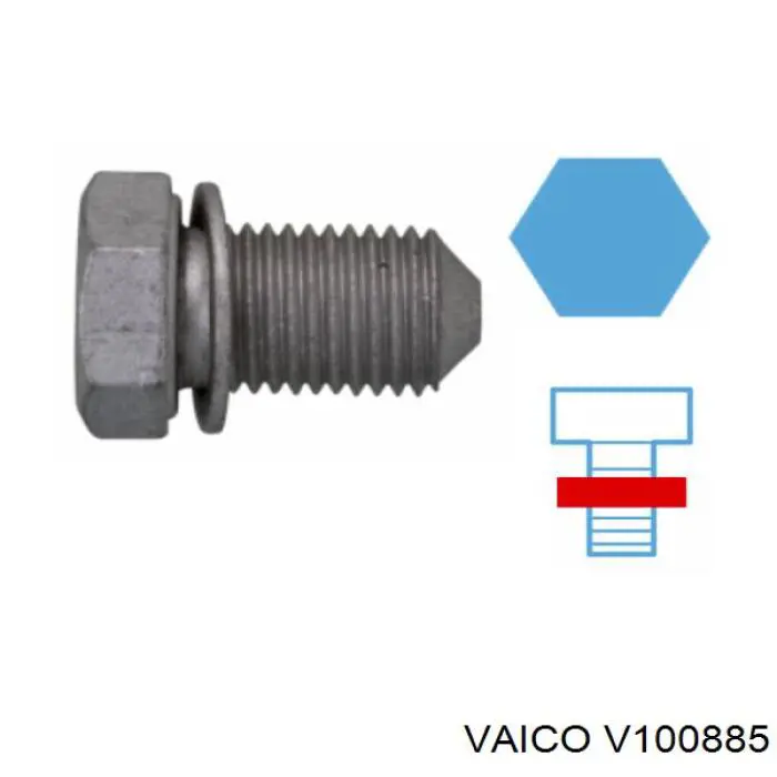 Купити V100885 VEMO/Vaico Пробка піддона двигуна
