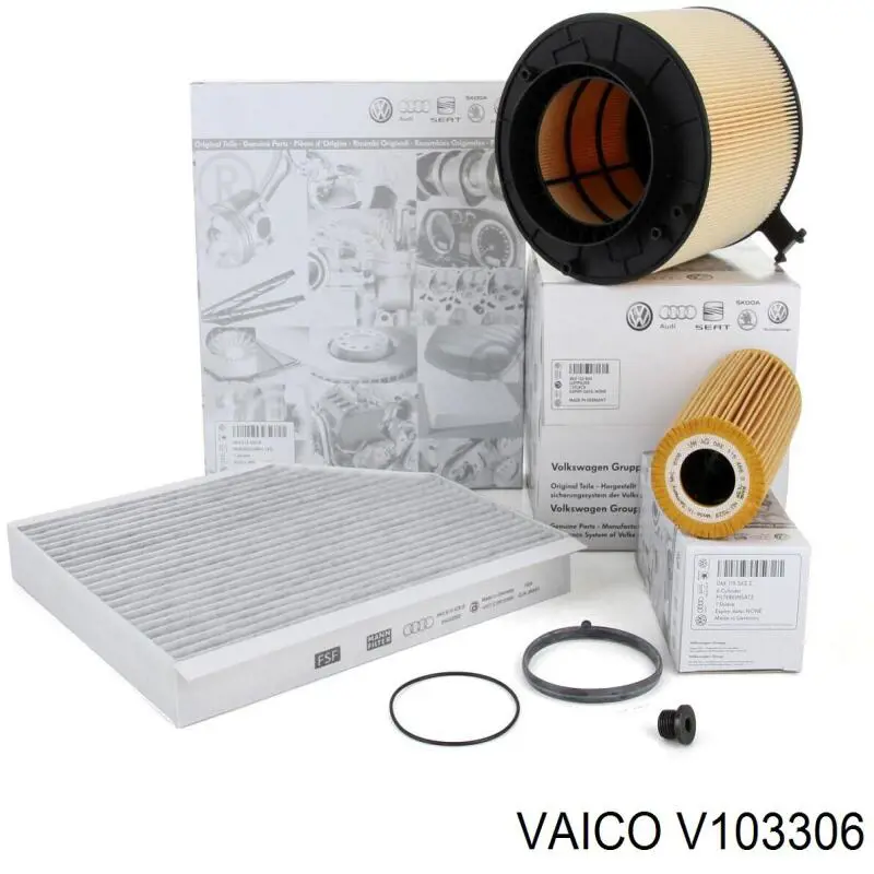 Пробка піддона двигуна V103306 VEMO/Vaico