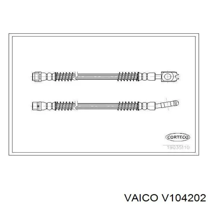 V104202 VEMO/Vaico шланг гальмівний задній