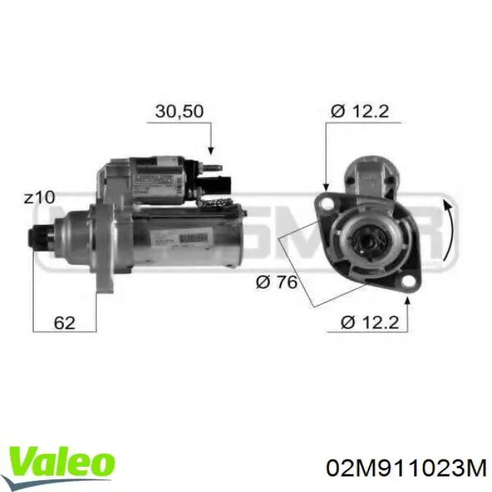 Стартер автомобільний VAG 2M911023M