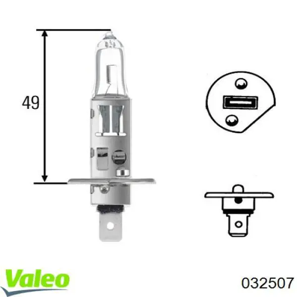 Лампочка галогенна VALEO 032507 ціна, від 2.11 USD