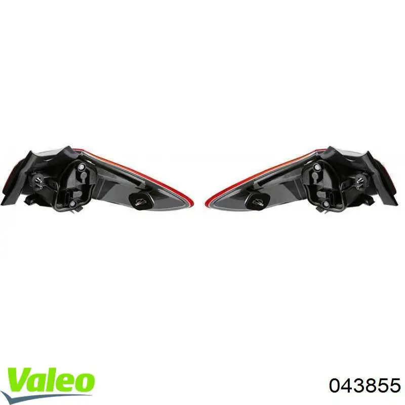 Ліхтар задній правий, зовнішній VALEO 043855 ціна, від 53.55 USD