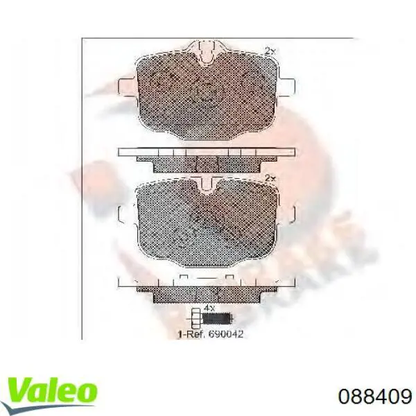 Фара дальнього світла в зборі VALEO 088409