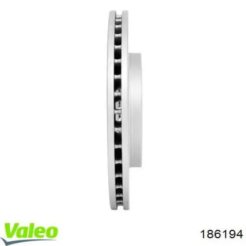 186194 VALEO диск гальмівний передній