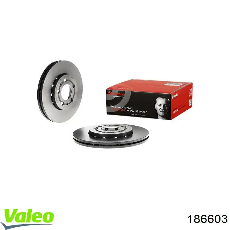 Диск переднього гальма VALEO 186603 ціна, від 31.96 USD
