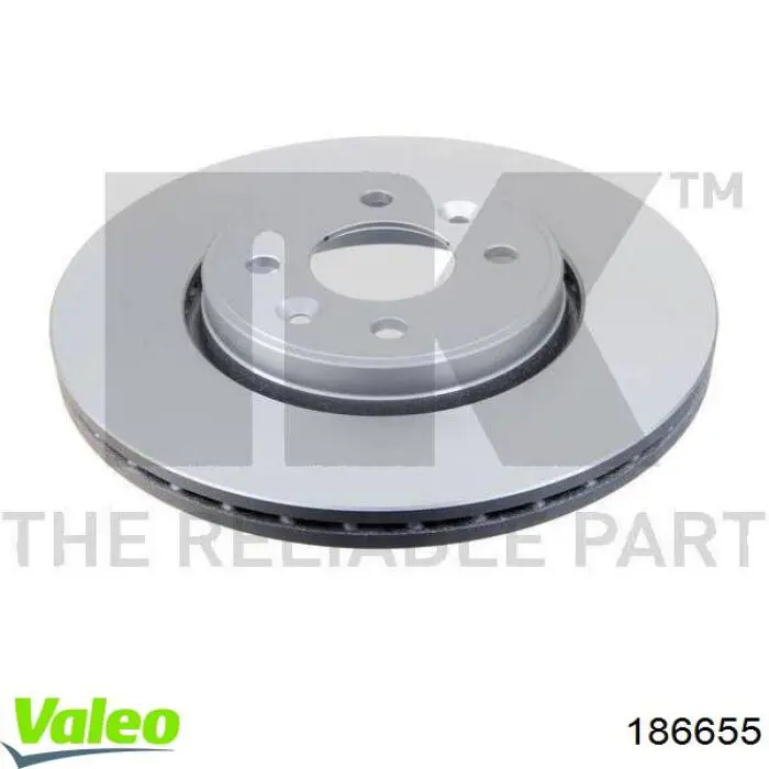186655 VALEO Гальмо дискове переднє