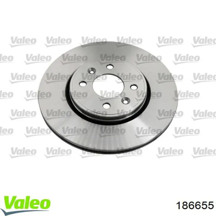 186655 VALEO диск гальмівний передній