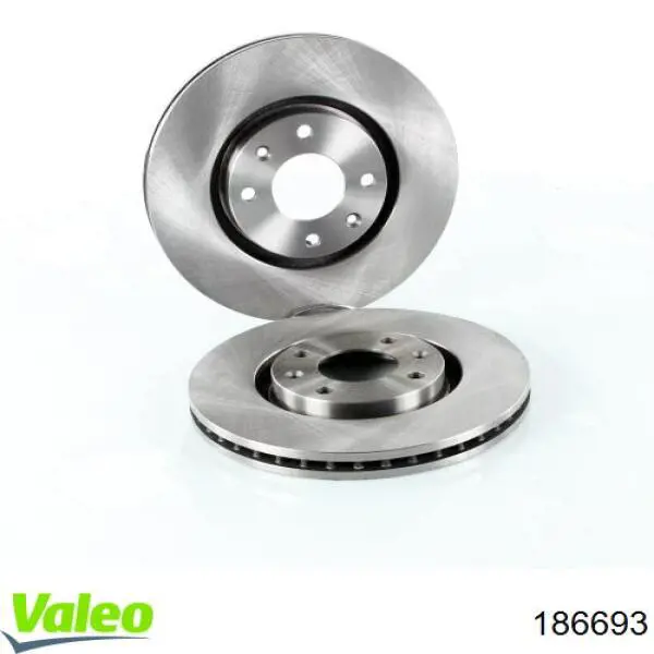 186693 VALEO диск гальмівний передній
