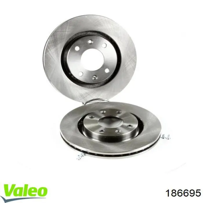 186695 VALEO диск гальмівний передній