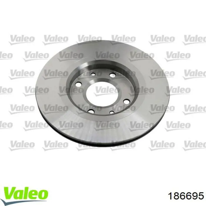 Диск гальмівний передній VALEO 186695
