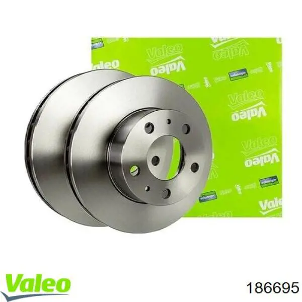 186695 VALEO Гальмо дискове переднє