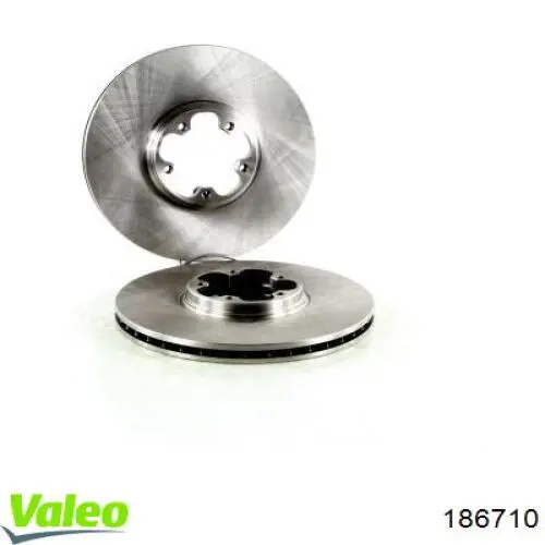 186710 VALEO диск гальмівний передній