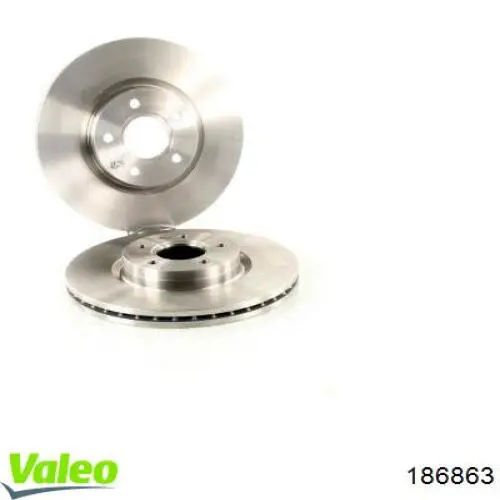 Гальмівні диски передні 186863 VALEO