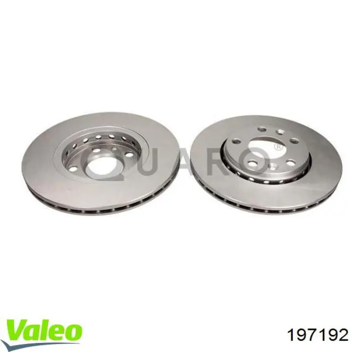 Диск гальмівний передній VALEO 197192