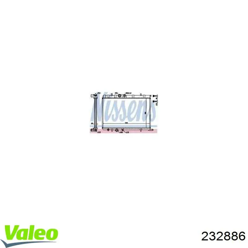 232886 VALEO радіатор охолодження двигуна