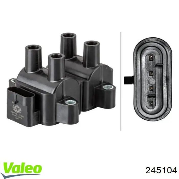 Купити 245104 VALEO Котушка запалювання