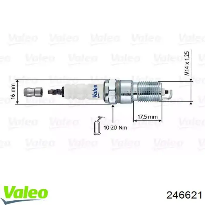 Свічки автомобільні VALEO 246621 ціна, від 6.18 USD