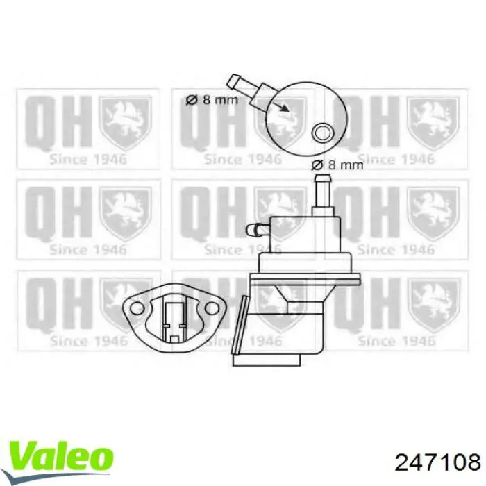 Паливний насос, механічний 247108 VALEO