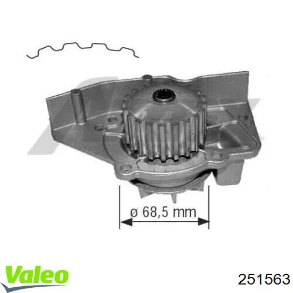 251563 VALEO Перемикач підрульовий, лівий