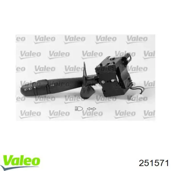 Купити 251571 VALEO Перемикач підрульовий, лівий