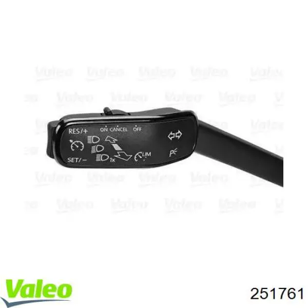 251761 VALEO Перемикач підрульовий, лівий