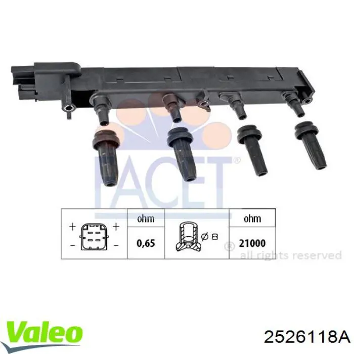 2526118A VALEO Котушка запалювання