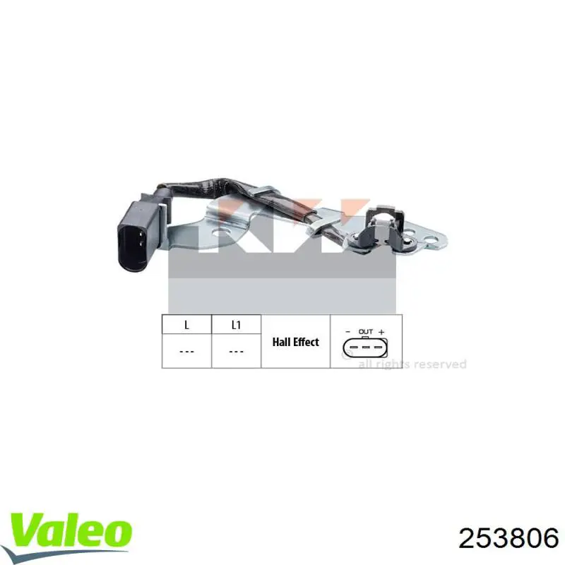 253806 VALEO Датчик Холла