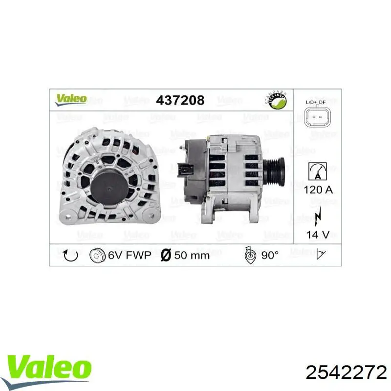 Генератор 2542272 VALEO