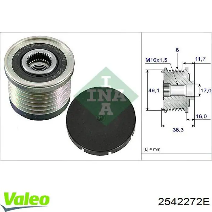 Купити 2542272E VALEO Генератор