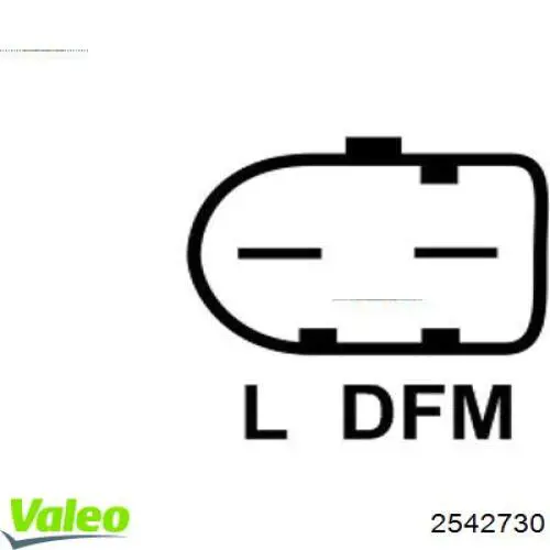 Генератор VALEO 2542730 ціна, від 155.58 USD