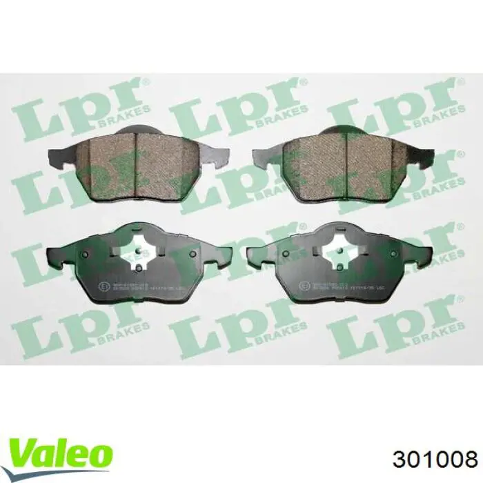 Купити 301008 VALEO Колодки гальмівні передні, дискові