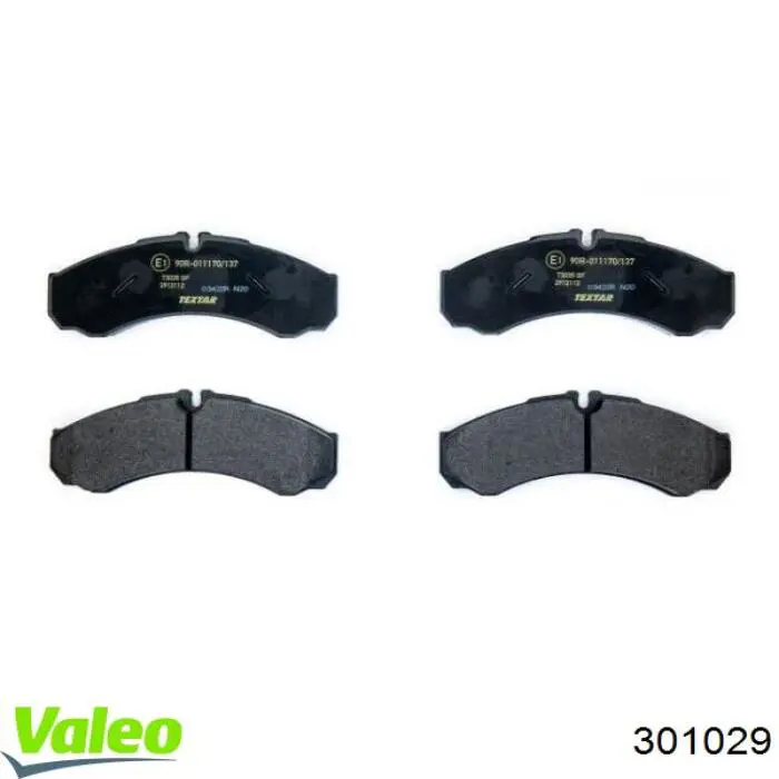 302291 VALEO Колодки гальмівні задні, дискові