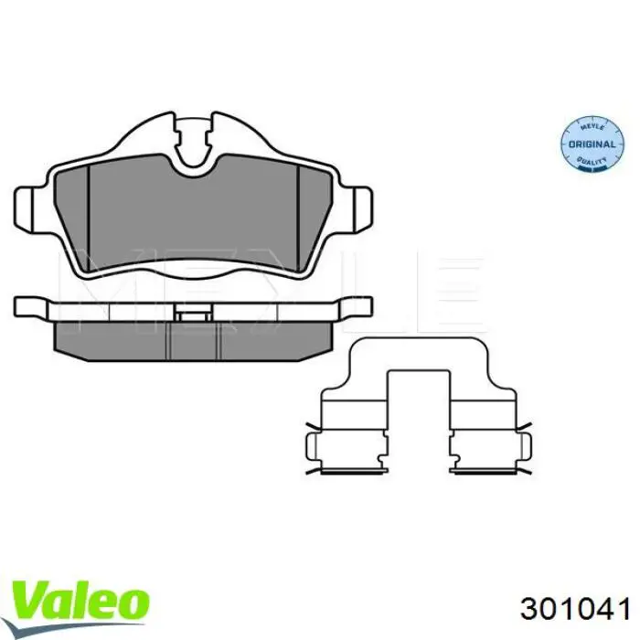 Задні гальмівні колодки VALEO 301041 ціна, від 27.41 USD