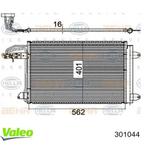 301044 VALEO Передні гальмівні колодки