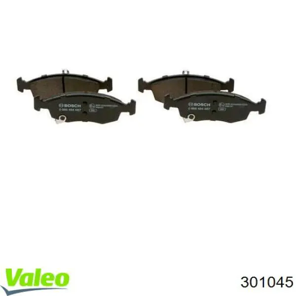 Купити 301045 VALEO Колодки гальмівні передні, дискові