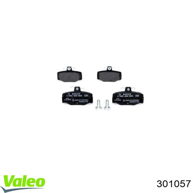 Задні гальмівні колодки VALEO 301057 ціна, від 15.83 USD