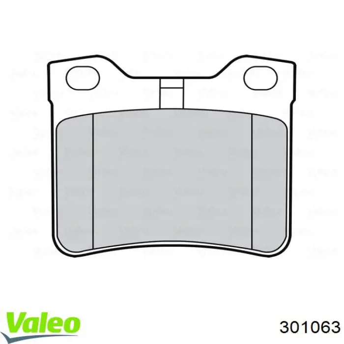 Задні гальмівні колодки 301063 VALEO