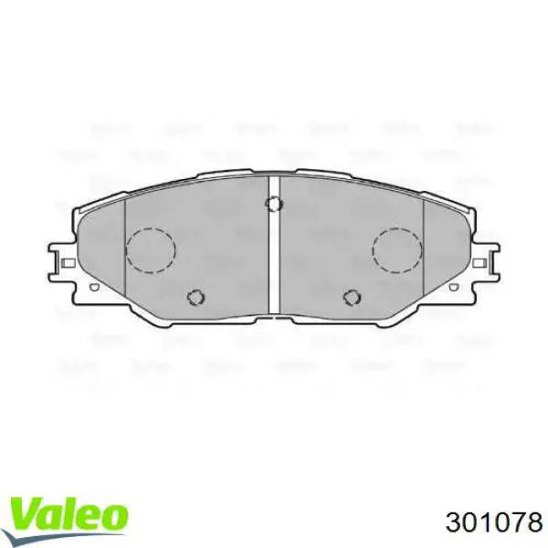 Колодки гальмівні передні, дискові 301078 VALEO