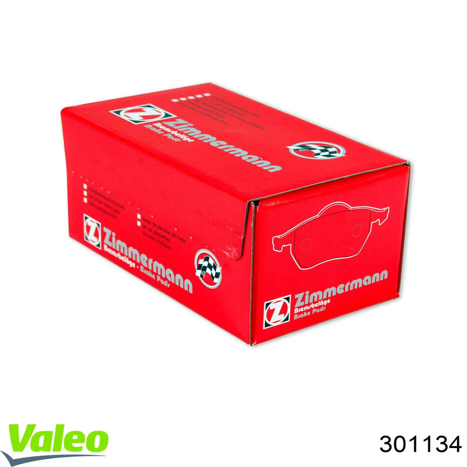 Задні гальмівні колодки 301134 VALEO