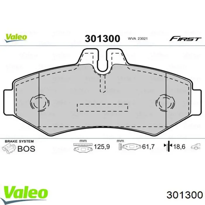 Задні гальмівні колодки VALEO 301300 ціна, від 19.64 USD