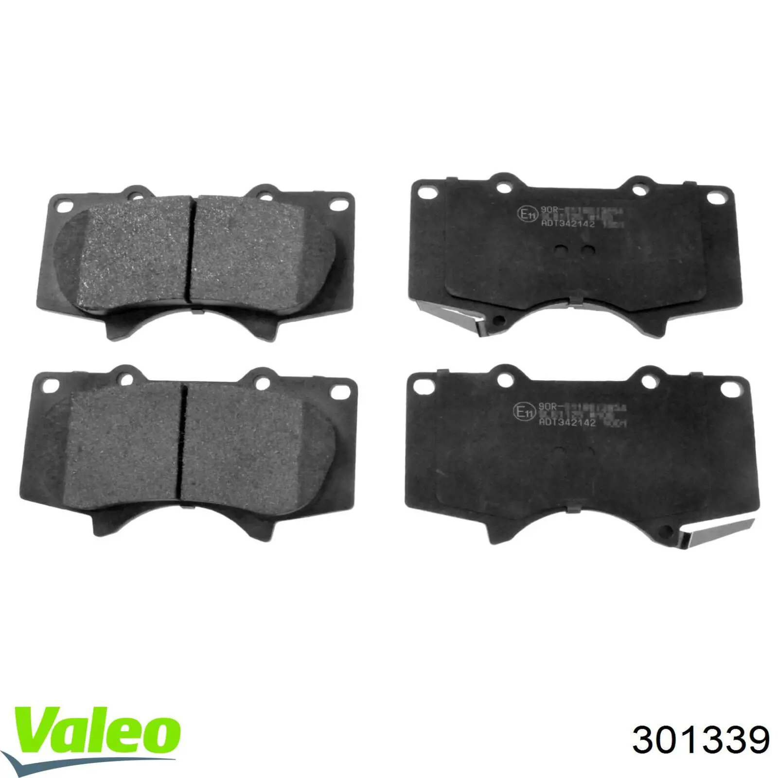 Купити 301339 VALEO Колодки гальмівні передні, дискові