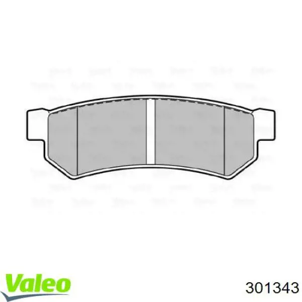 Задні гальмівні колодки VALEO 301343 ціна, від 12.18 USD