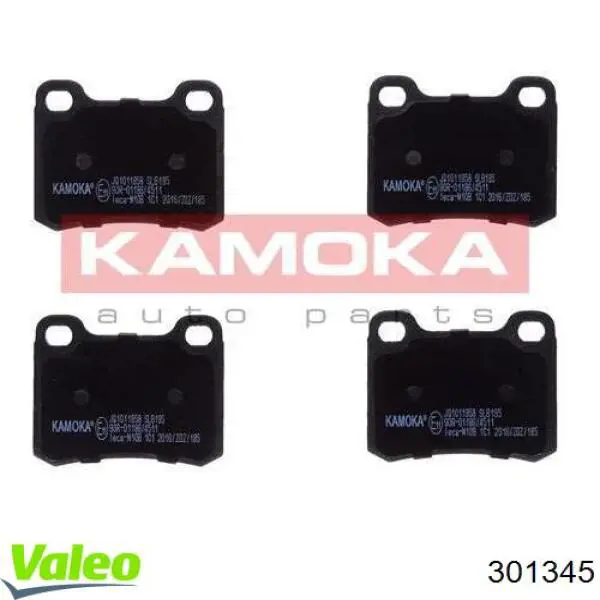 Задні гальмівні колодки VALEO 301345 ціна, від 11.36 USD