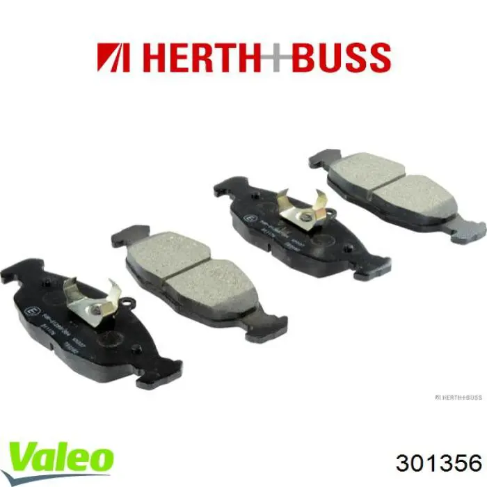 Передні тормозні колодки 301356 VALEO