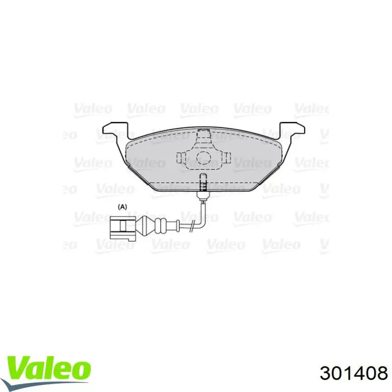 Передні тормозні колодки 301408 VALEO