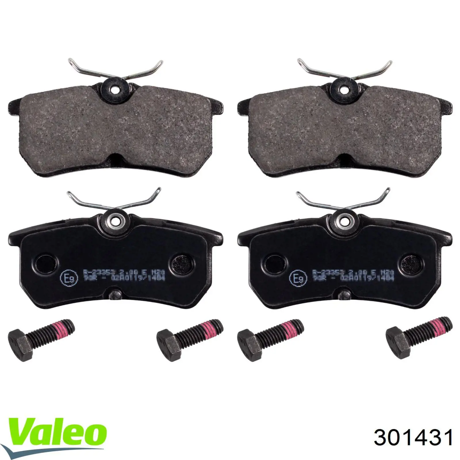 Задні гальмівні колодки VALEO 301431 ціна, від 12.93 USD