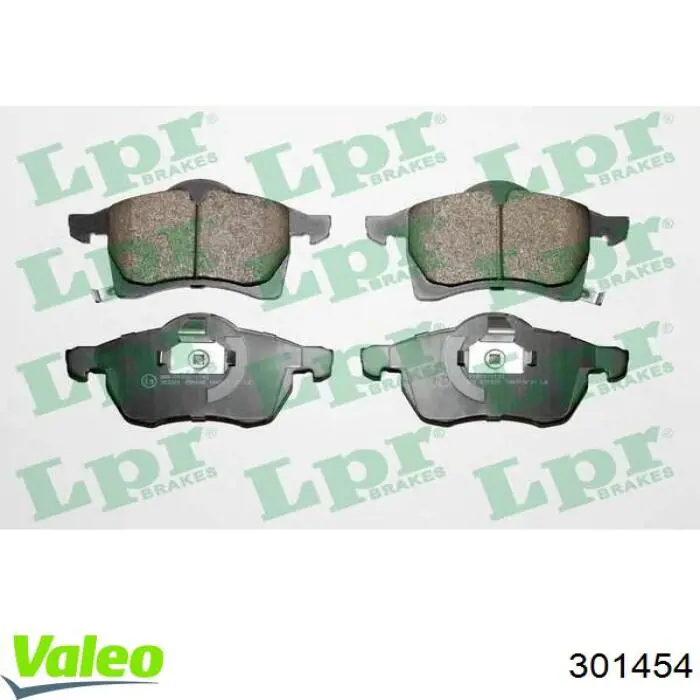 Передні тормозні колодки 301454 VALEO