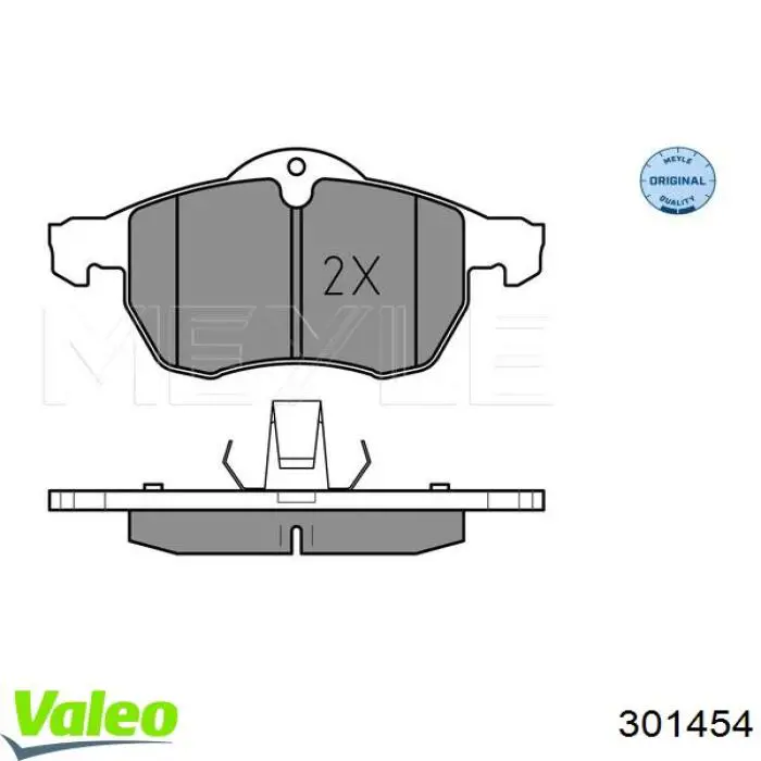 Гальмівні колодки VALEO 301454 ціна, від 23.86 USD