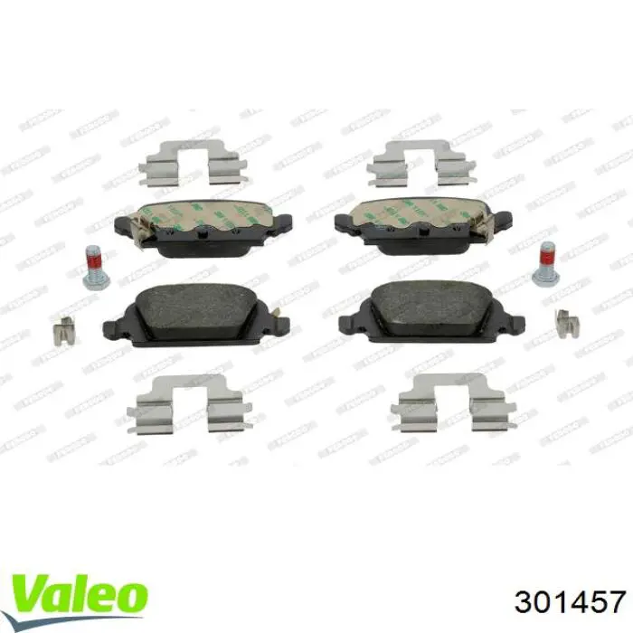Купити 301457 VALEO Задні колодки
